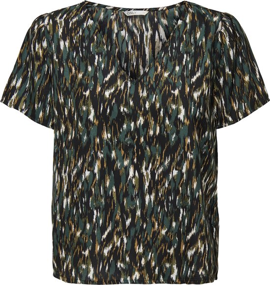ONLY ONLWILMA S/S V-NECK TOP CS PTM Dames Top - Maat XS