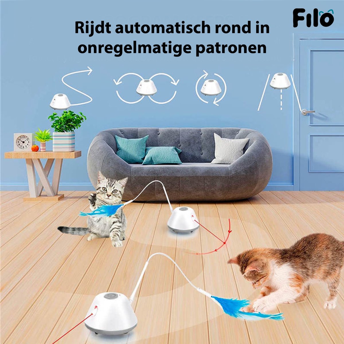 A-Motions Filo Elektrisch Kattenspeelgoed met Laser thumbnail 4
