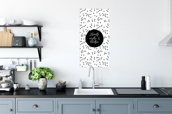 Affiche Soleil, vin & chat - Citations - Texte - Vin - Été - 40x80 cm