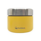 Smikkels Plateau à fruits en acier inoxydable - Plateau de rangement - 420 ml - Jaune