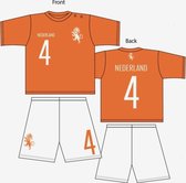 Fun2Wear - Shortama Elftal - Wit - Maat 152 - Jongens