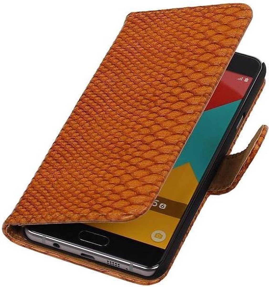Slang Bookstyle Hoes - Geschikt voor Samsung Galaxy A5 (2016) A510F Bruin