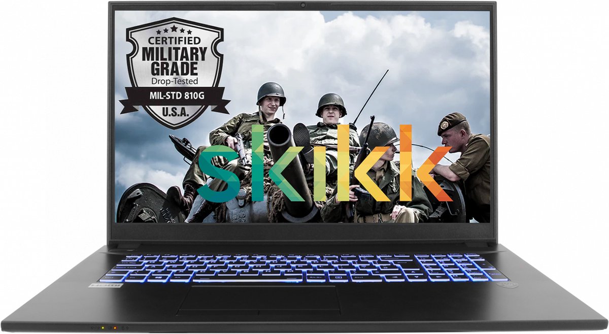 SKIKK Idavoll II - 17 inch laptop voor onderweg met DVD Speler en VGA