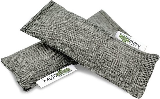 Moso Natural - Air Purifying Bag - Geurvreter - Geurloos - 100% Natuurlijk - Geurvreters Voor Schoenen - Zweetvoeten - Mini Bag - Bamboe Luchtreiniger