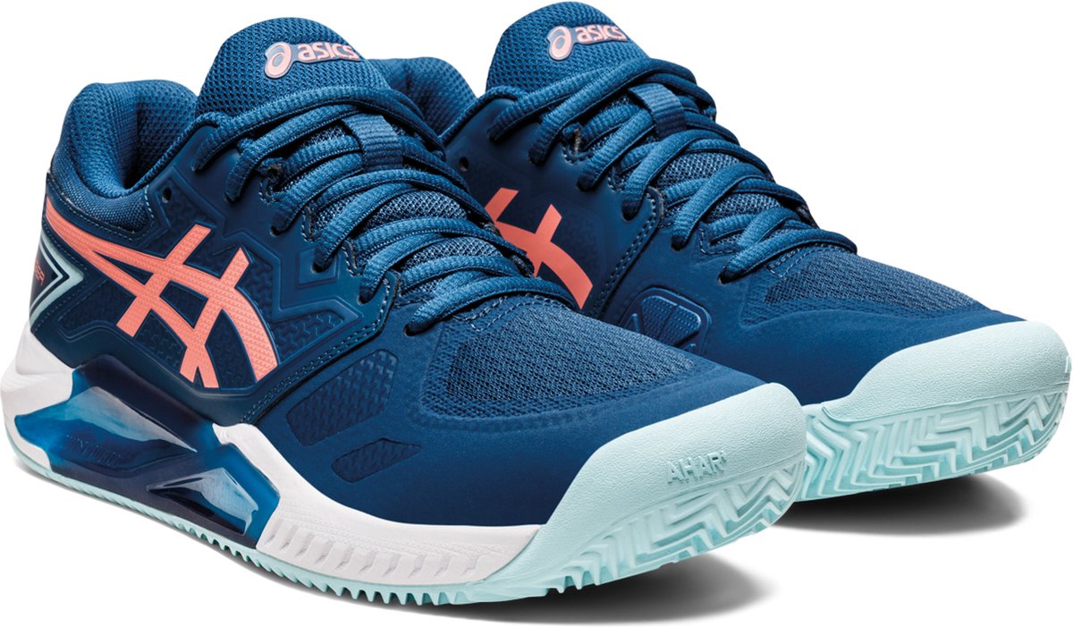 Women’s And Asics Gel Challenger 13 Clay 1042a165 402 Padel Shoes Blauw