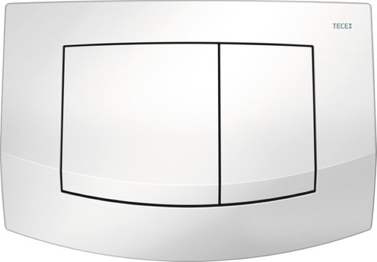 Tece Ambia WC-bedieningsplaat - Duospoeltechniek - Wit | bol