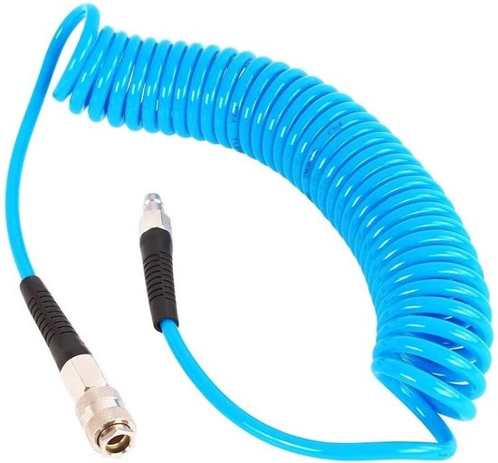 TECPO Tecpo professioneel Spiraalslang met koppelingen 6 Meter (300336)