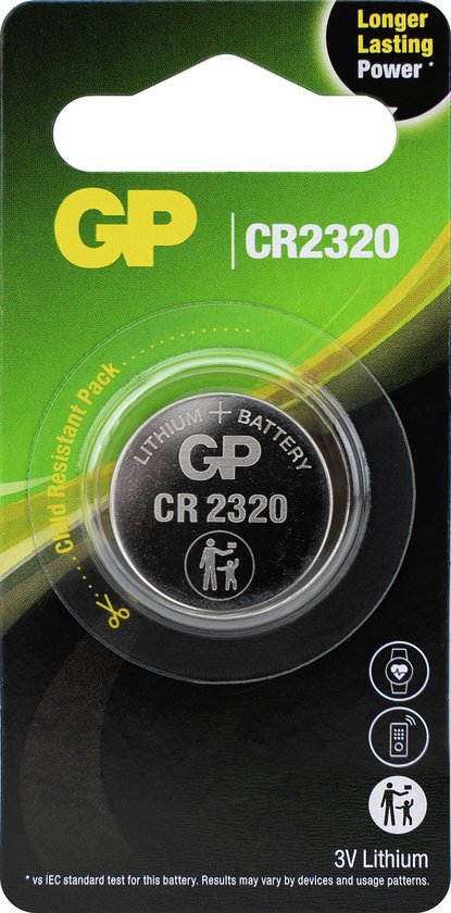 Knoopcel GP au lithium Cr2320