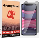 GrizzlyCoat Screenprotector geschikt voor Apple iPhone 11 Glazen | GrizzlyCoat Easy Fit AntiSpy Screenprotector Privacy - Case Friendly + Installatie Frame