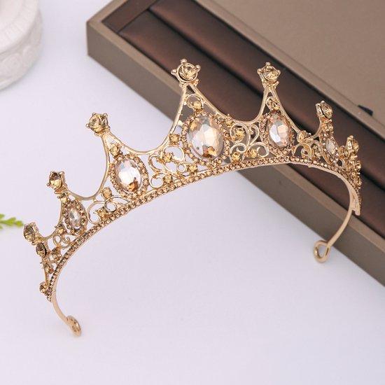 Tiara - Kroon goudkleurig - Golden Crown