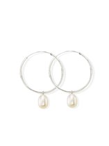 Boucles d'oreilles en argent PROUD PEARLS® avec de vraies perles