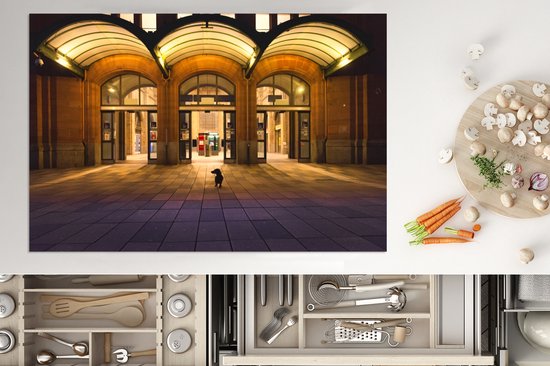 KitchenYeah® Inductie beschermer 76x51.5 cm - Teckel voor gebouw in Duitsland - Kookplaataccessoires - Afdekplaat voor kookplaat - Inductiebeschermer - Inductiemat - Inductieplaat mat