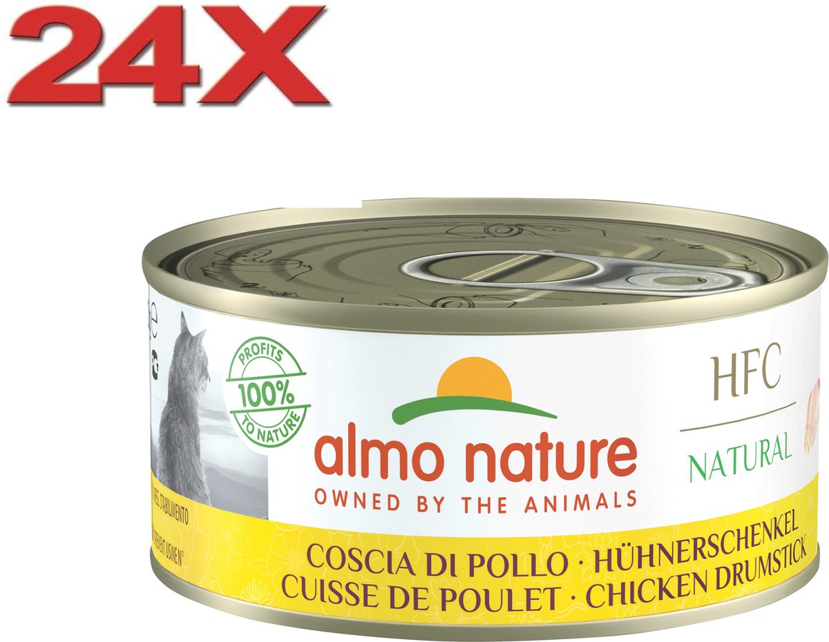 Almo Nature Almo Nature HFC - Kattenvoer - Kippenbout - 24x150gr
