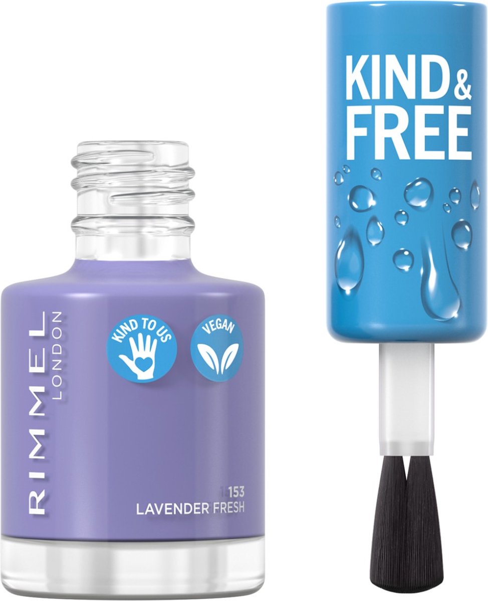 Goedkoopste Rimmel London KIND & FREE Vegan Nagellak - 153 Lavender Light