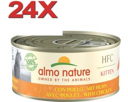 Almo Nature HFC - Kattenvoer voor Kitten - Kip - 24x150gr