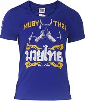 Fluory Mongkon Muay Thai Fighter T-Shirt Blauw maat XL