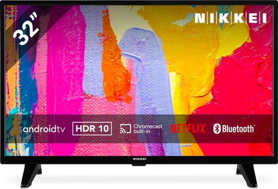 Nikkei NH3225ANDROID - 32 Inch - HD Ready - Android TV met Ingebouwde Chromecast - HDR10