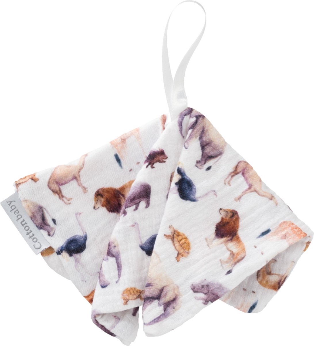 Goedkoopste Cottonbaby speendoekje - Safari - Multicolor