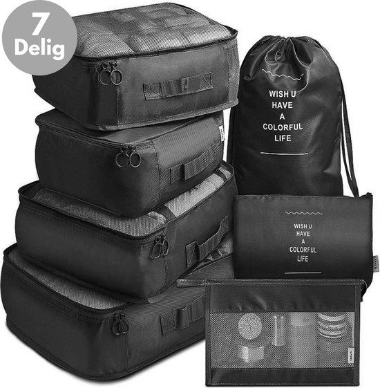 VAIVE Packing cubes - Koffer Organizer set - Bagage Organizers - Compression Cube -... | bol.com