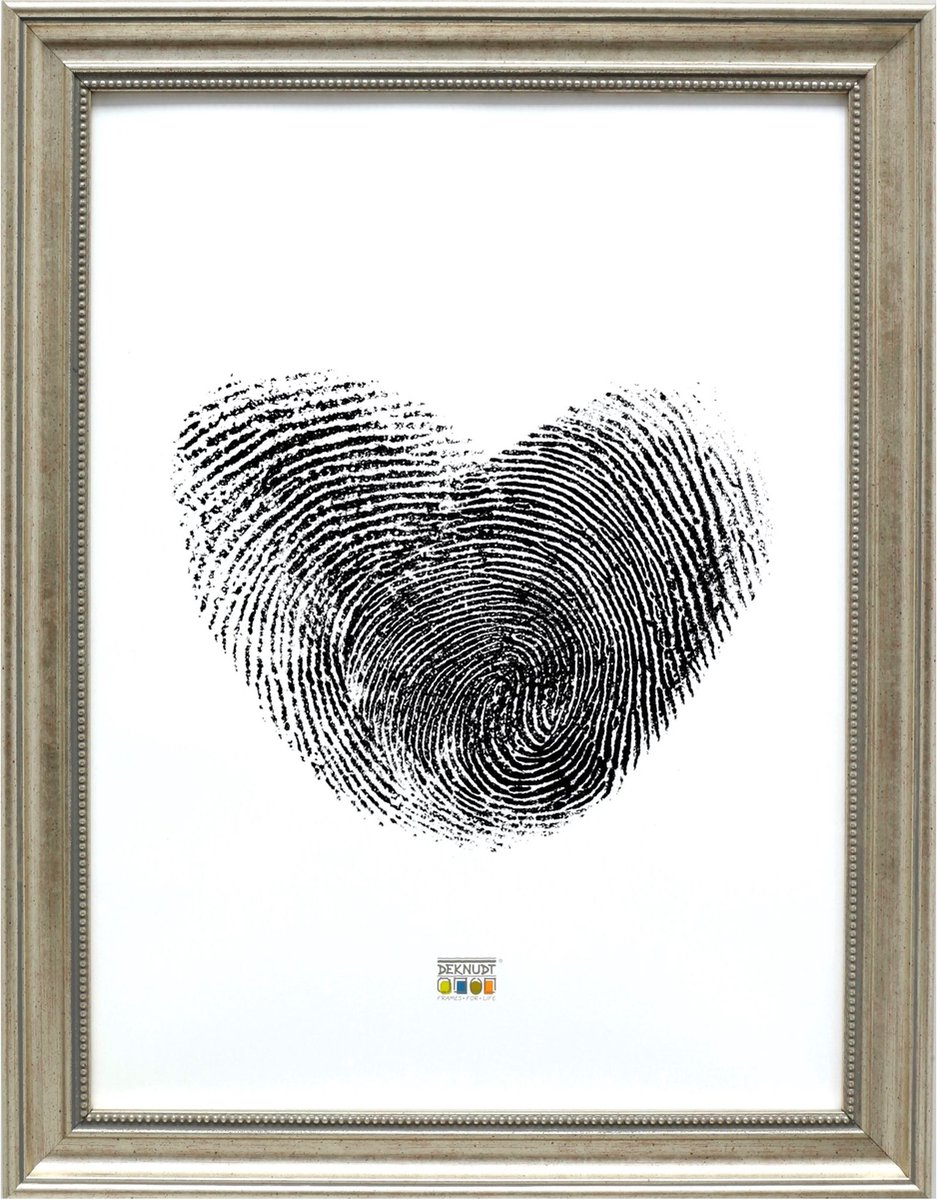 Deknudt Frames fotolijst S45HD1 - zilverkleur - parelbiesje - 30x45 cm