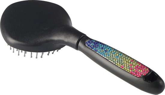 Horka Staart En Manenborstel Rainbow Zwart/Rainbow - One size Horka Staart En Manenborstel Rainbow Zwart/Rainbow - One size