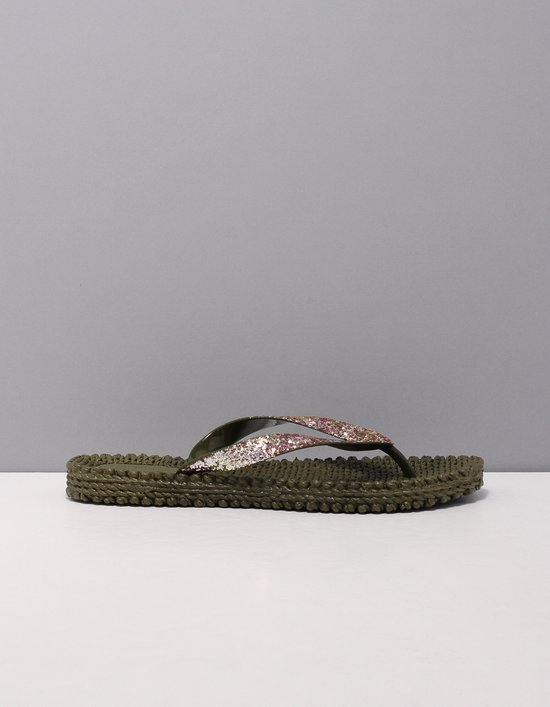 Ilse Jacobsen Slippers met mix glitter CHEERFUL12H - 410 Army | Army
