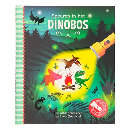 Boek: Speuren in het Dinobos, geschreven door Studio Stampij