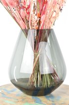Vase gris fumé - Ø18x20cm - Vase en Verres