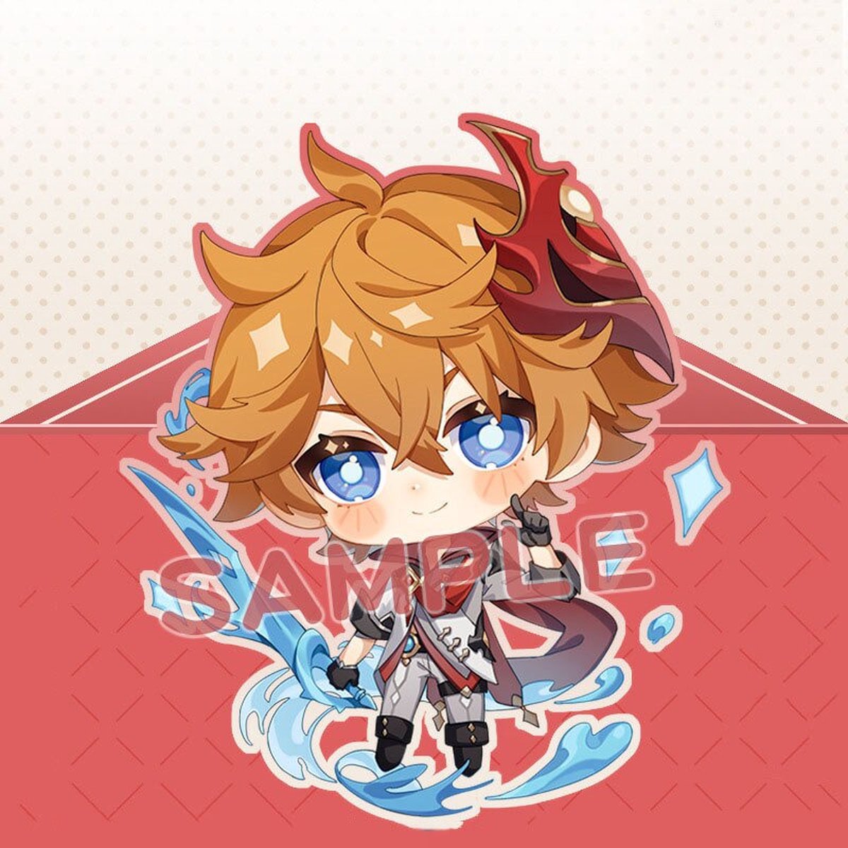 Genshin Impact - Childe - Sleutelhanger/Keychain - Anime Merchandise - Figure - Manga