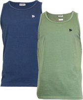 2-Pack Donnay Muscle shirt - Tanktop - Heren - Navy/Army Green - maat XXL
