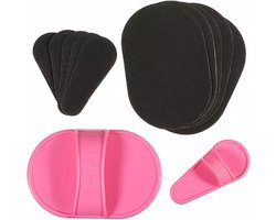 Duo Crystal Hair Removal Pad - Ontharings Pad - Pijnloos Ontharen - Kristal Haarverwijderaar - Scrubi - Ontharing Eraser Kristalpad - Bleame - Armen Benen Bikinilijn - Roze