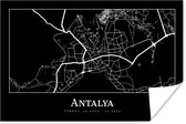 Poster Plattegrond - Kaart - Antalya - Stadskaart - 60x40 cm