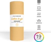 Jacobson - Hoeslaken - 90x200cm - Jersey Katoen - tot 25cm matrasdikte - Beige