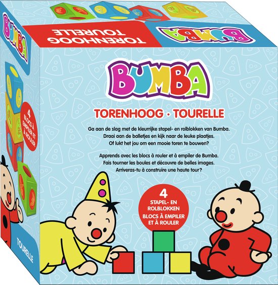 Bumba stapelblokken Torenhoog - 4 stapel- en rolblokken van Bumba — afbeelding 3