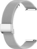 Milanees bandje - geschikt voor Samsung Galaxy Watch 6 / Watch 6 Classic / Watch 5 / Watch 5 Pro / Watch 4 / Watch 4 Classic / Watch 3 41 mm / Active / Active 2 / Watch 42 mm - zilver