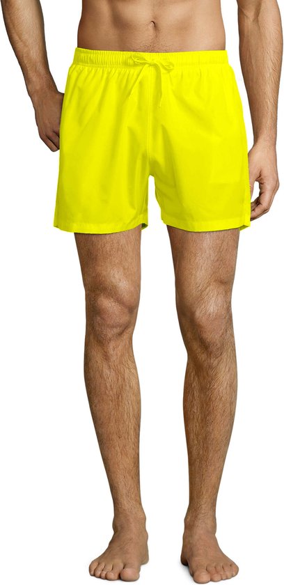SOLS Heren Sandy Beach Shorts (Neon geel) Maat L