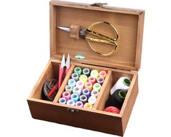 Gevulde Naaidoos - Naaiset Opbergbox - Naaikist - Naaikoffer - Naaibox