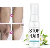 Stop Haar groei - Stop Hair growth - Haargroeiremmer-permanente ontharingsspray –  voor lichaam en gezicht