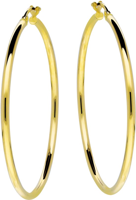 Glow Gouden oorringen 2 mm breed x 44 mm ø 207.0020.44