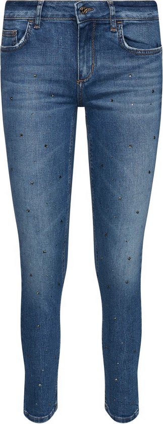 Liu Jo • blauwe slim fit jeans met steentjes • maat 24