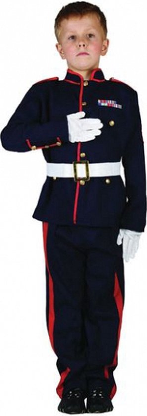Ceremonieel soldaten kostuum voor jongens 122-134 (7-9 jaar)