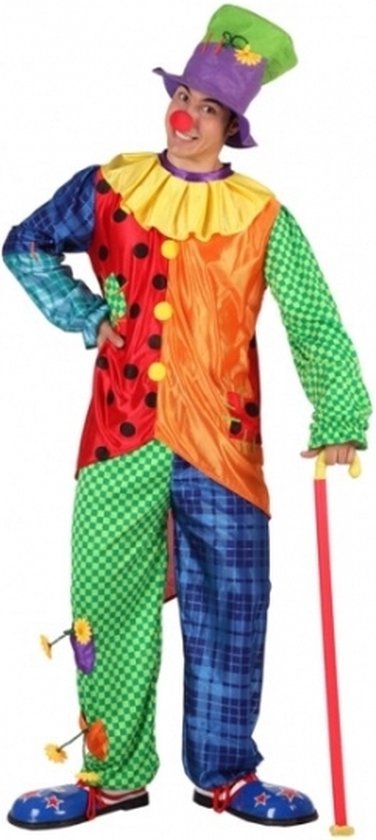 Gekleurd clowns kostuum voor mannen XXL | bol.com
