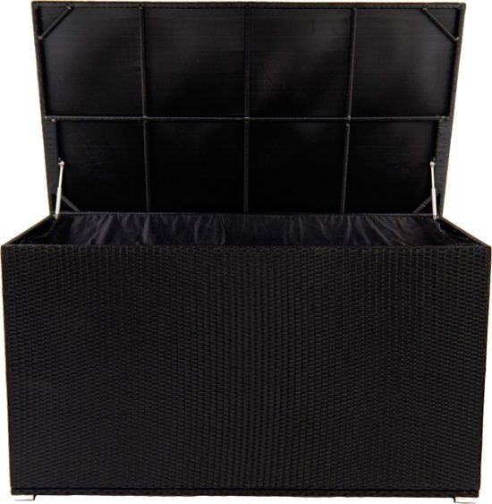 Grote Kussenbox Opbergbox XXL zwart 180x100x100 waterdicht