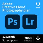 Adobe Creative Cloud Fotografie Plan - 1 Jaar - 1 Gebruiker - Meertalig - PC & Mac Download