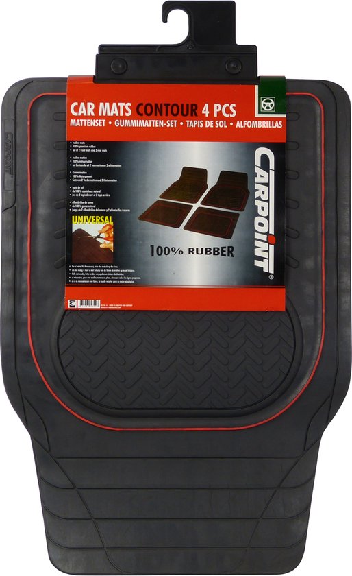 Carpoint Mattenset rubber 'Contour'