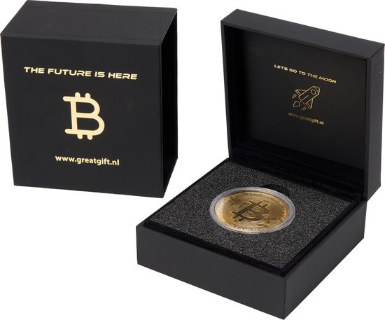 GreatGift® - Crypto Box - Bitcoin - Cadeau voor Hem & Haar - Uniek Cadeau -  In Luxe Box | bol
