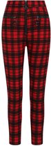 Banned - DAMIEN Skinny fit broek - M - Rood