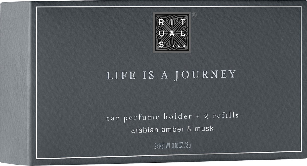 RITUALS Car Perfume Sport Car Perfume - Life is a Journey - Car Fragrance  with Leather, Tonka Beans and Patchouli Aroma - Car Air Freshener with