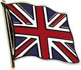 Pin broche Vlag Engeland 20 mm - Verkleed supporters feestartikelen