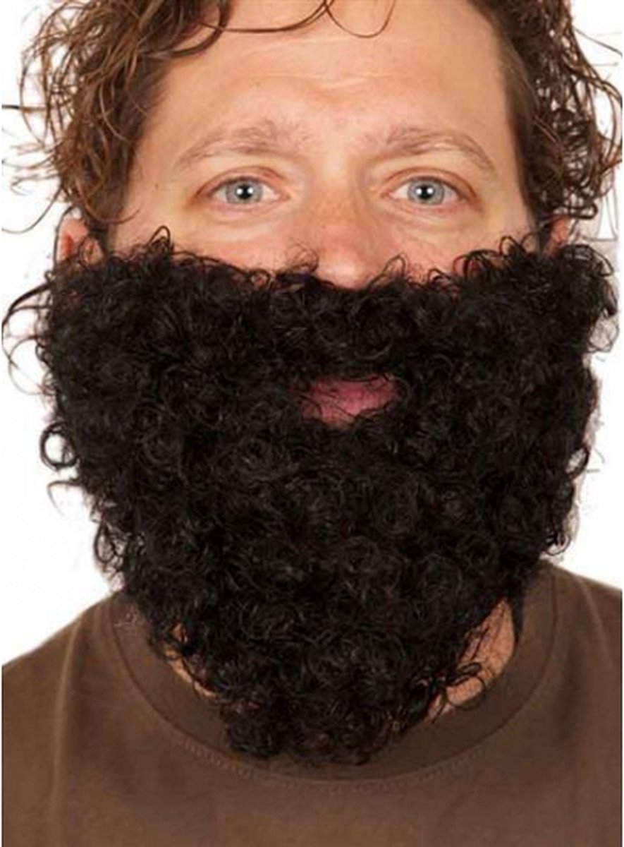 Verkleed baard - Zwart - Kabouter - Dwerg - Opa - Verkleedkleding accessoires